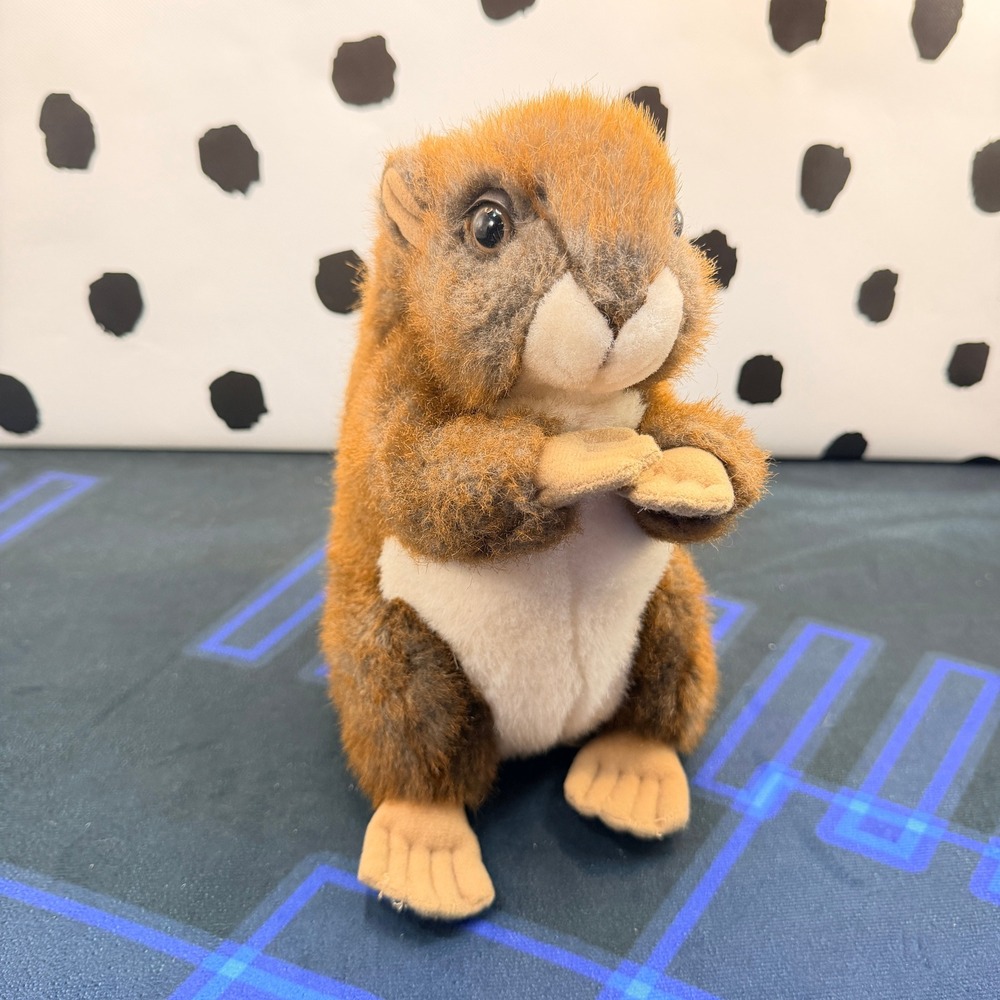 MJC Squirrel Plush Toy Unisex 10" Vintage 1988 Realistic Animal